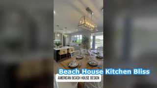 Design americano moderno della casa sulla spiaggia