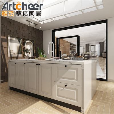 comprare Armadio da cucina in bianco in stile tradizionale con costruzione in legno massello e carcassa in compensato fabbricazione online
