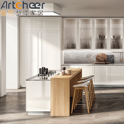 comprare 2023 Modern Classic Design Arredamenti da cucina in legno massello di quercia con bancone Ogee Edge fabbricazione online