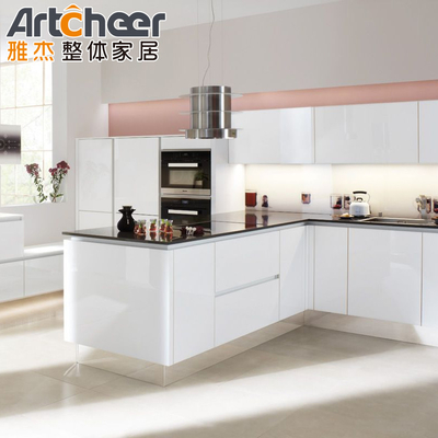 comprare Luxury piccoli armadi da cucina in compensato con porta nascosta Set isola di compensato e funzione fabbricazione online