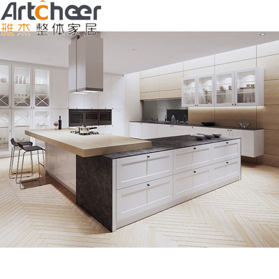 comprare Mobili da cucina modulari con design moderno e armadietto da parete in materiale di grado E0 fabbricazione online