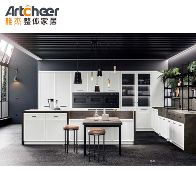 comprare Laminato Ogee Edge Sinterizzato Pietra Tavolo Top Cucina Armadio Set con Island Cabinet fabbricazione online