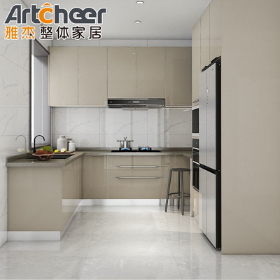 comprare Set completi di armadietti da cucina in legno in acciaio inossidabile per opzioni di colore personalizzate fabbricazione online