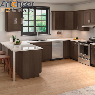 comprare American Style Shaker Design Armadi da cucina in legno massello da avere per case moderne fabbricazione online