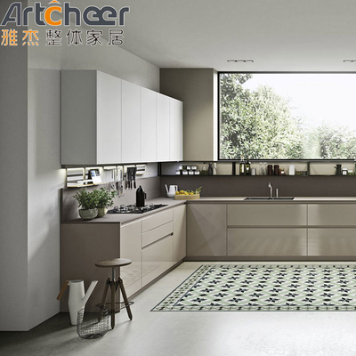 comprare Arredamento di cucina in cartone di melamina di fascia alta per hotel e appartamenti industriali importati fabbricazione online
