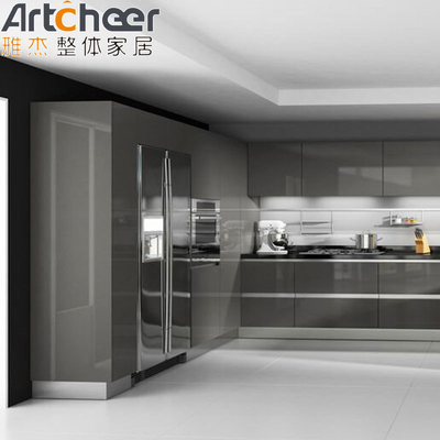 comprare Armadietto di cucina laminato Moderno Modulare Disegno Ready Assemble U Shape fabbricazione online