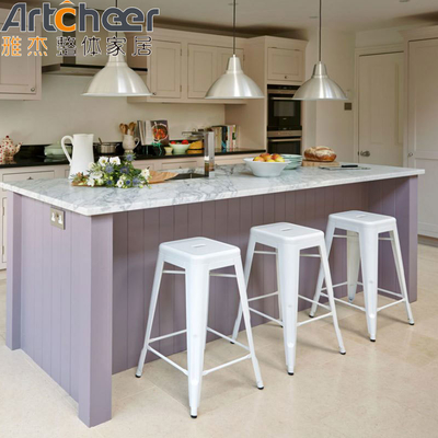 comprare Moderno Matte Black Lacquer Kitchen Island Set con design modulare e porte in compensato fabbricazione online