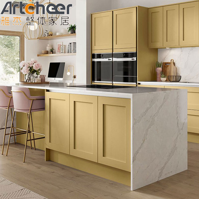 comprare Melamino Materiale porta di cartone di pietra Isole di cucina personalizzate Tavolo con deposito fabbricazione online