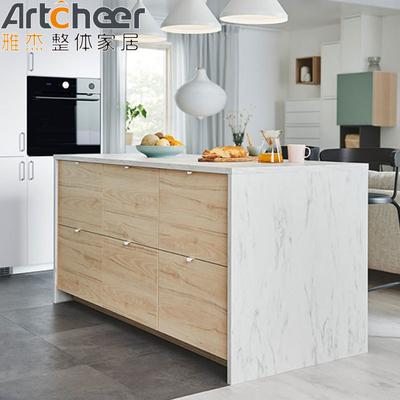 comprare Sotto pianta da lavandino Tavolo da cucina con cassetti in legno massello e tetto in quarzo fabbricazione online