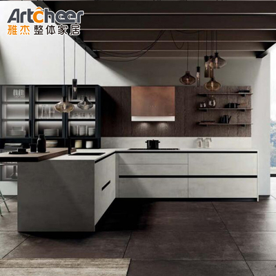 comprare Armadio da cucina ripiano con porta e muro Armadio E1 Grado laminato Ogee Edge fabbricazione online