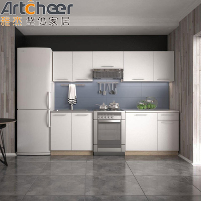 comprare Armadi da cucina a porte HPL / HPDL Set completo con stile moderno e base di lavandino resistente fabbricazione online