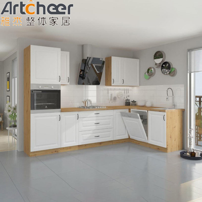 comprare Moderni armadi da cucina e backsplash di pietra artificiale per i banconi di design classico fabbricazione online