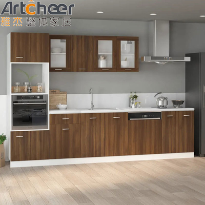 qualità  Particle Board Kitchen Cabinets in Industrial Style with Artificial Quartz Countertop fabbrica