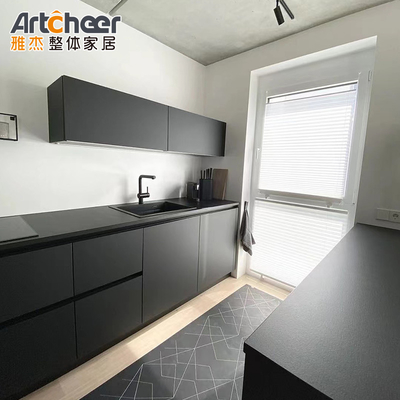 comprare Arredamento di cucina moderno Disegno armadietti allure con maniglie e scaffale per asciugare i piatti fabbricazione online