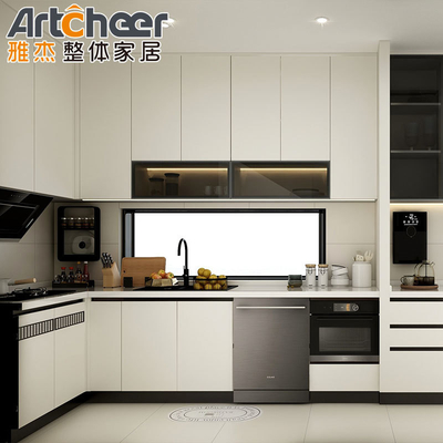 comprare Armadi da cucina in legno massello in stile American Shaker con accessori di lavandino moderni e eleganti fabbricazione online