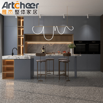 comprare Design di cucina moderna con piano da lavoro acrilico puro e deposito Susan Lazy fabbricazione online