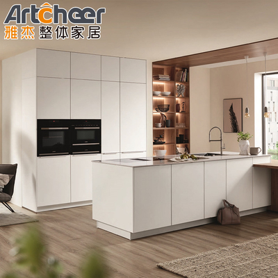 comprare Melamina di legno massello isola di cucina per appartamento moderno nelle Filippine fabbricazione online