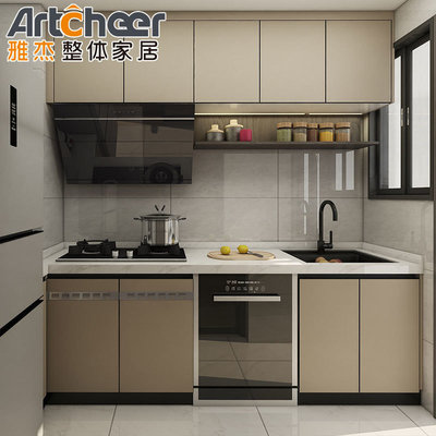 comprare Armadio di cucina in PVC in compensato con design moderno di Black Island realizzato da KingV fabbricazione online