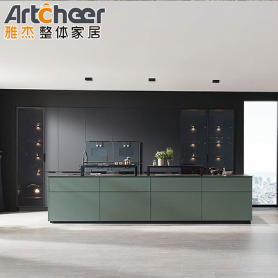 comprare Ready Built I Shape Cuisine Cabinet con E0 Grade Material Marble Countertop In Filippine fabbricazione online