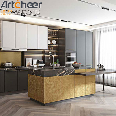 comprare Stile di design moderno I form kitchen cabinets for home In Stati Uniti fabbricazione online