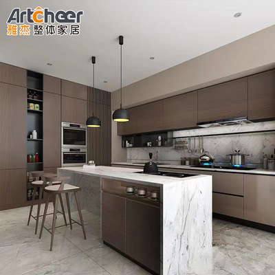 comprare Arredamento da cucina Arredamento da cucina Turchia Armadio di base con quarzo Pietra Isola Stile italiano E materiale di grado E1 fabbricazione online