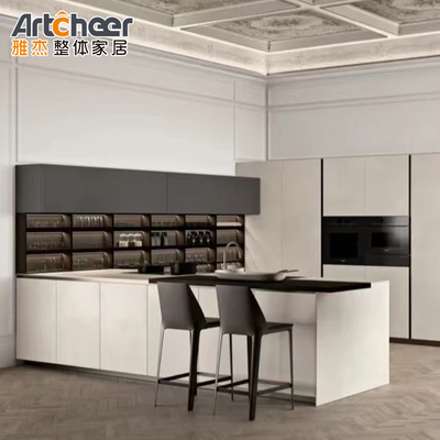 comprare Armadi base Armadi cucina set con stile italiano Isola e Quartz Stone Table Top fabbricazione online