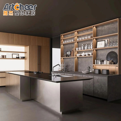 comprare Moderni e eleganti armadi di cucina compositi con isole e tradizionale design completo fabbricazione online