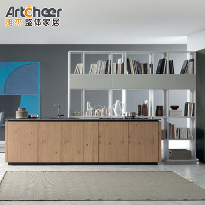 comprare Set di armadietti da cucina Half Bullnose Design accetta la personalizzazione fabbricazione online