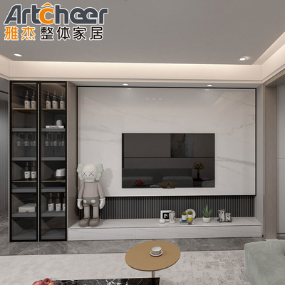 comprare Dimensione personalizzata Moderno Disegno 85 Inch Legno TV Stand Parete Unità per mobili del soggiorno fabbricazione online