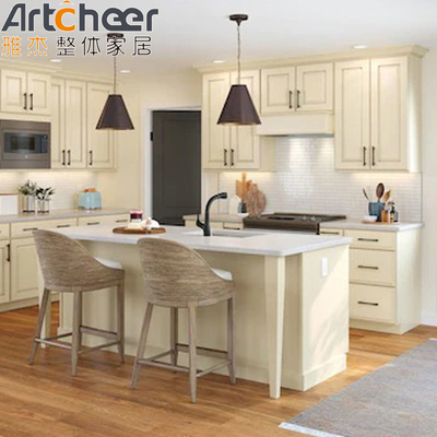 Scatole di scatto magre in colore quercia realizzate in legno massiccio di betulla per il design di cucina personalizzato