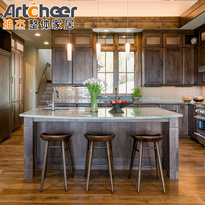 Moderno Stile Antico Cucine in Legno Cabinet Shaker Design per Cucine Tradizionali