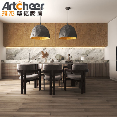 Disegno contemporaneo PVC e MDF Cucina Cucina Set con UV Melamina Finish