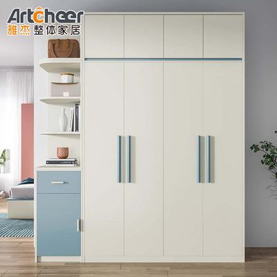 Armadio bianco moderno con scaffale regolabile Materiale ecologico e elegante Grado E1