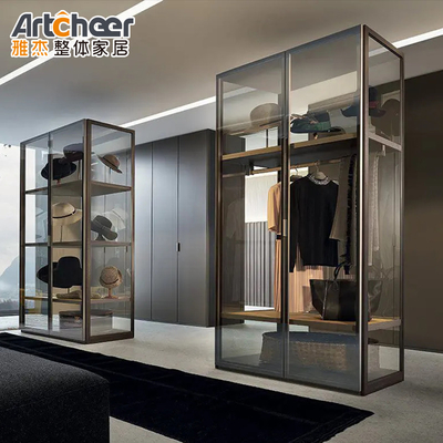 Arredamento per camera da letto Luxury Design Cornice in alluminio Sistema di armadio con accessori